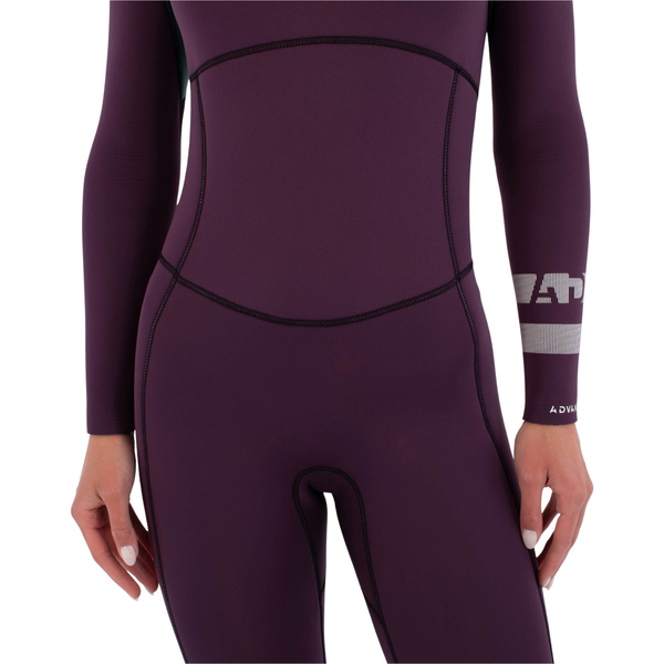 2026 Hurley Dames Advant 3/2mm Borst Ritssluiting Wetsuit WFS0013302 - Bonnie Blue